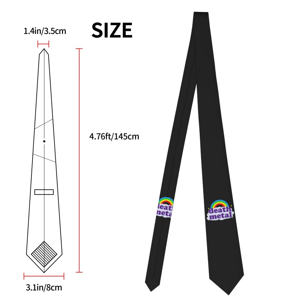 Slipknots Neckties Men's Customized Silk Heavy Metal Rock Music Gift Neck Tie for Office