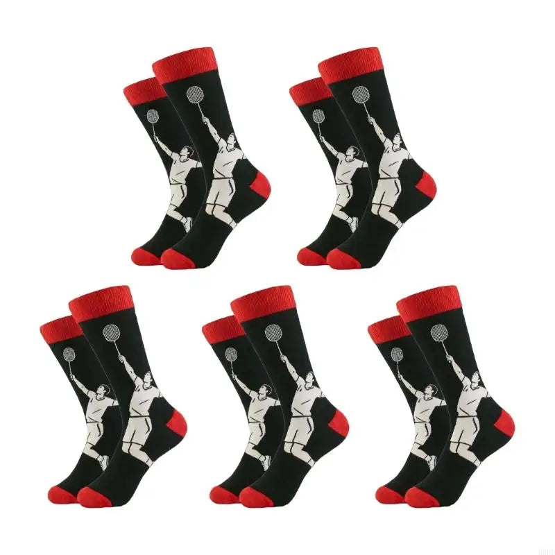 5 Pair Practical Breathable Sock Football Stockings Suitable for Reduce Fatigue and Improve Athletic Performances 69HD