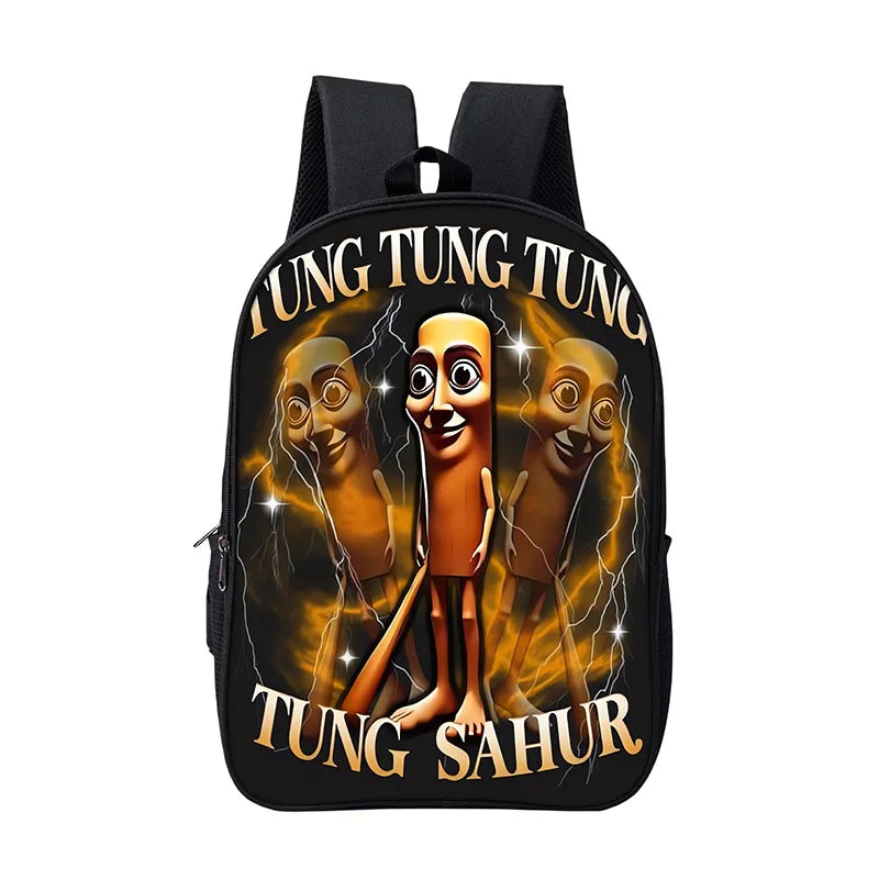Cartoon Anime Game School Bag for Boy Girls Durable and Softback for Books Bag Italian Brainrot Children Backpack
