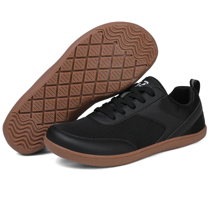 New Wide Toe Men Shoes Casual Versatile Soft Sole Wide Last Shoes Walking Sneakers Breathable Mesh Comfortable Barefoot Shoes