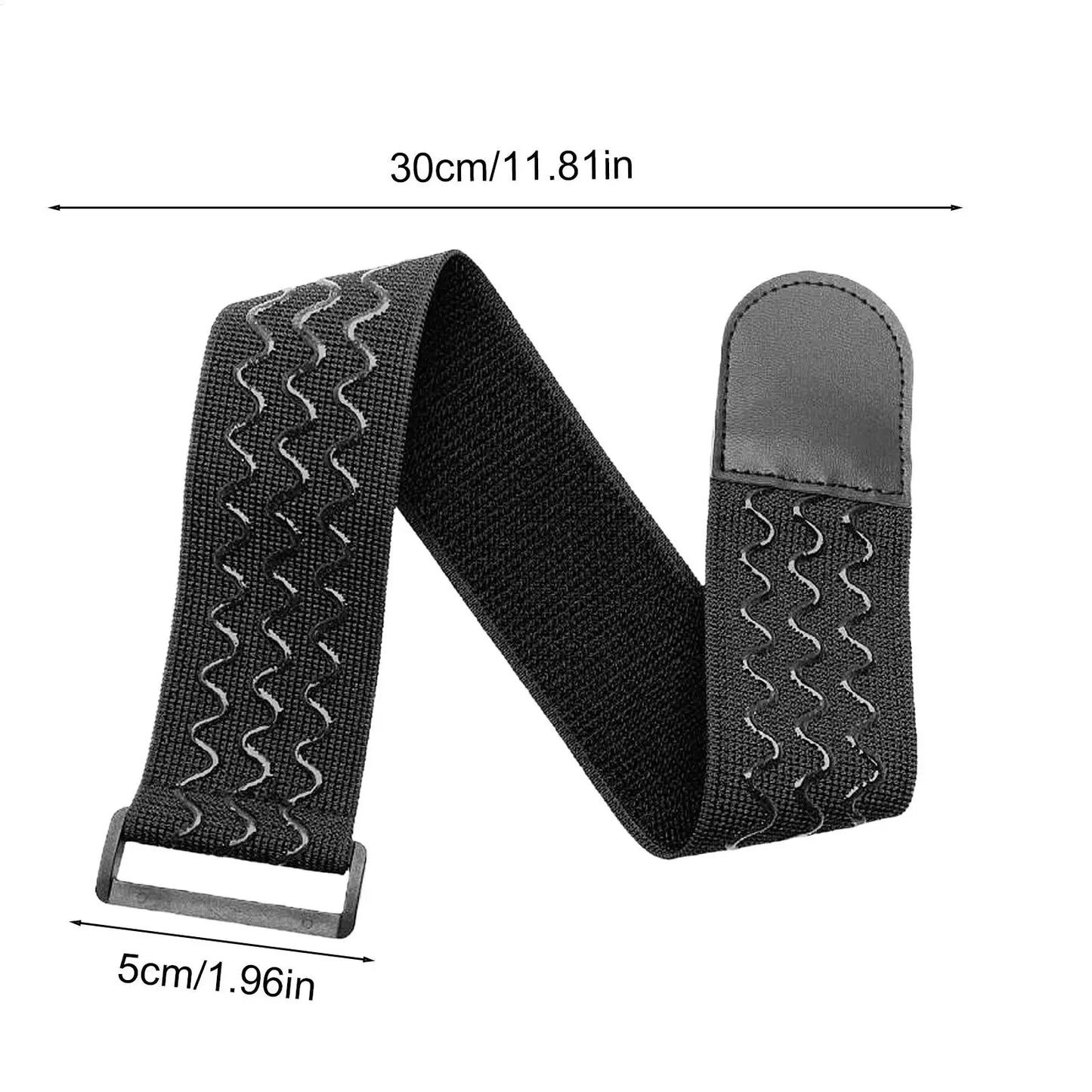 Buckle-Free Belt  Elastic Band Hook Loop Adjustable Elastic Reverse Buckle Nylon Cable Ties Straps Sticky Fastener Tape Athletic