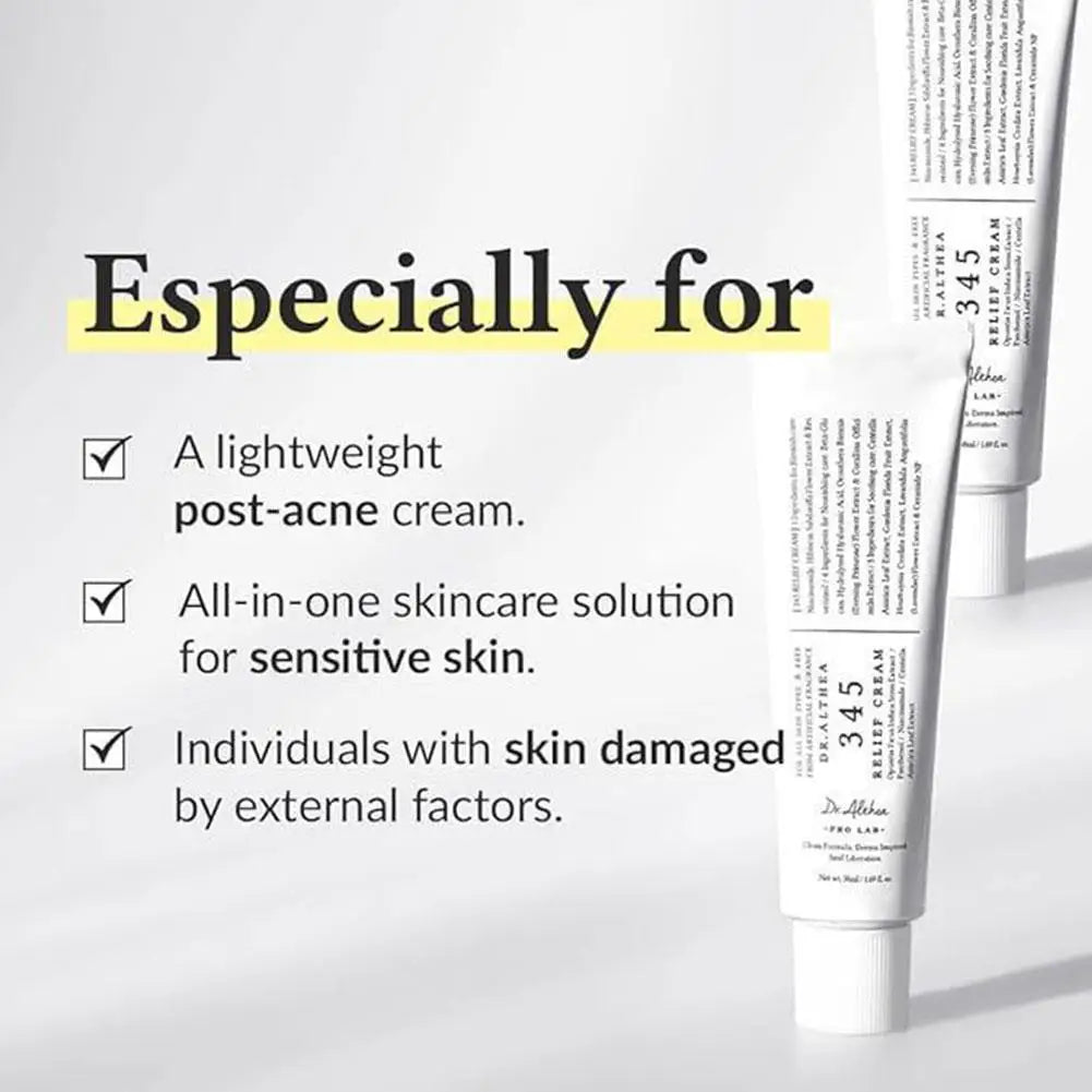 Relief Cream Antioxidant Cream Gently Soothing Face Skin Repair Serum Improving Moisturizing Hydrating Cream Hydrating Skin Care