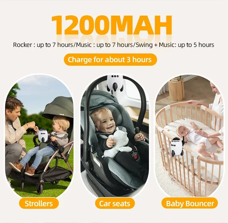 Baby Rocker Portable Baby Bouncer Can Play Lullabies To Help Babies Fall Asleep Baby Sleep Aid Newborn Essentials Best Gifts