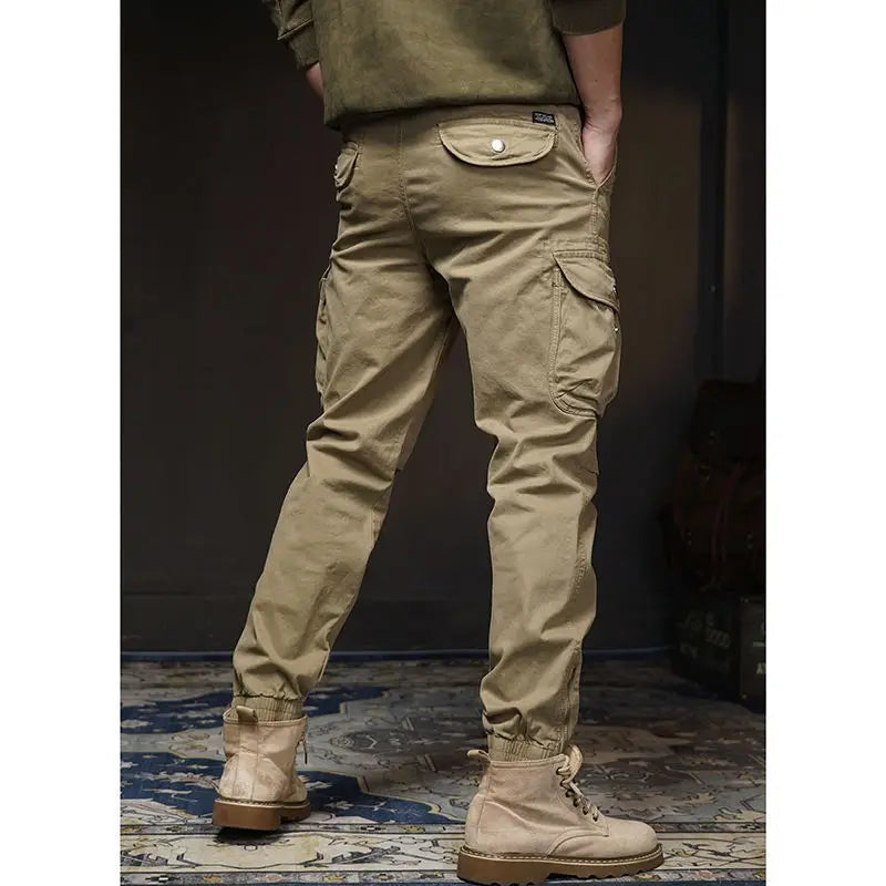 Spring and Autumn Small-footed Work Pants Men's Casual New Outdoor Trendy Brand European American Outdoor Function