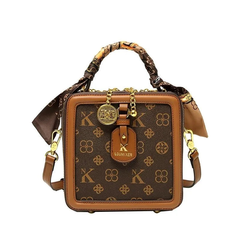 Ladies' handbag, light luxury square bag, 2026 autumn and winter new style, high-end and high designer single shoulder crossbody