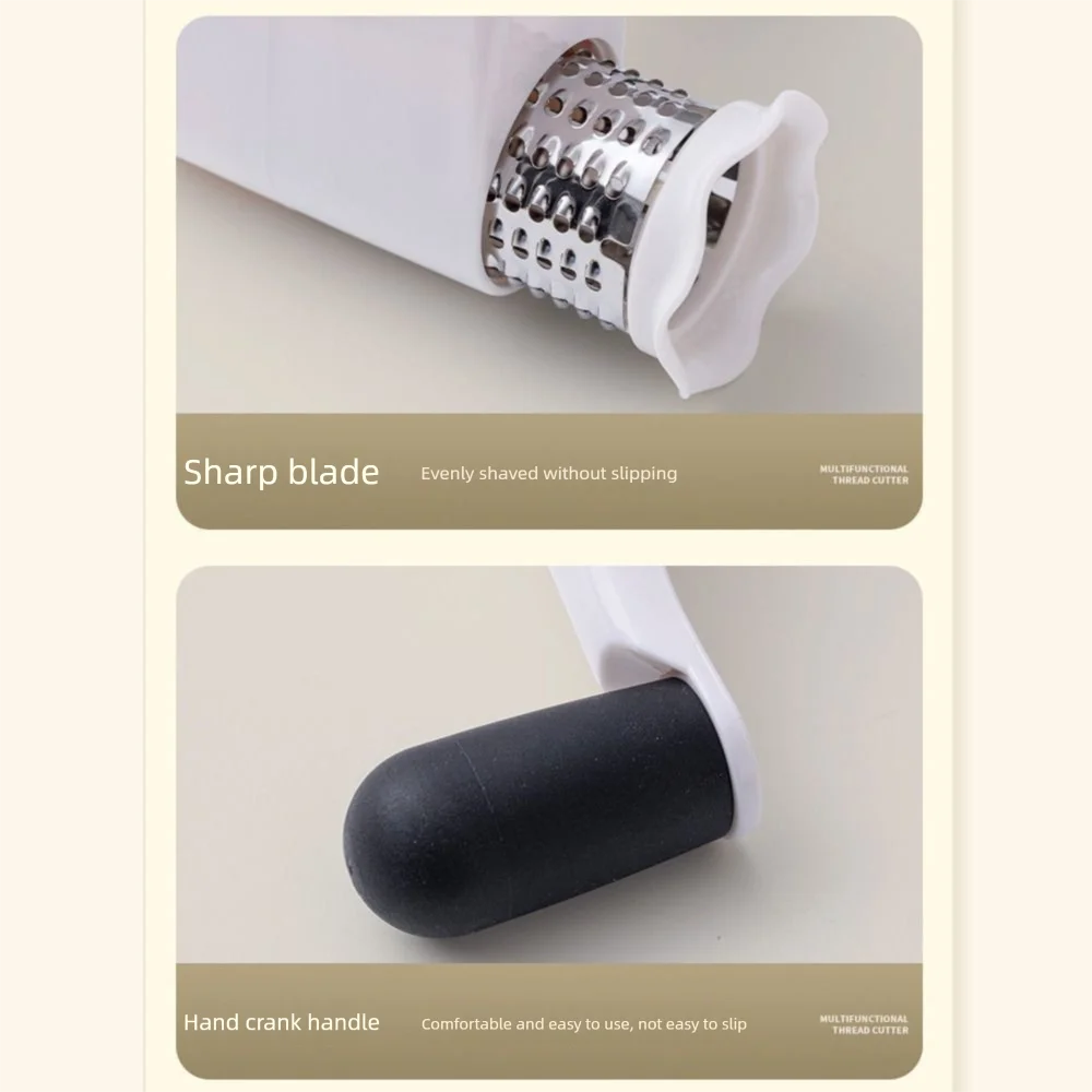 3-in-1 Hand-Cranked Cheese Grater Rotary Hand Crank Parmesan Cheese Shredder Detachable Handheld Chocolate Grater Restaurant