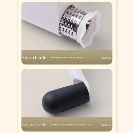 3-in-1 Hand-Cranked Cheese Grater Rotary Hand Crank Parmesan Cheese Shredder Detachable Handheld Chocolate Grater Restaurant