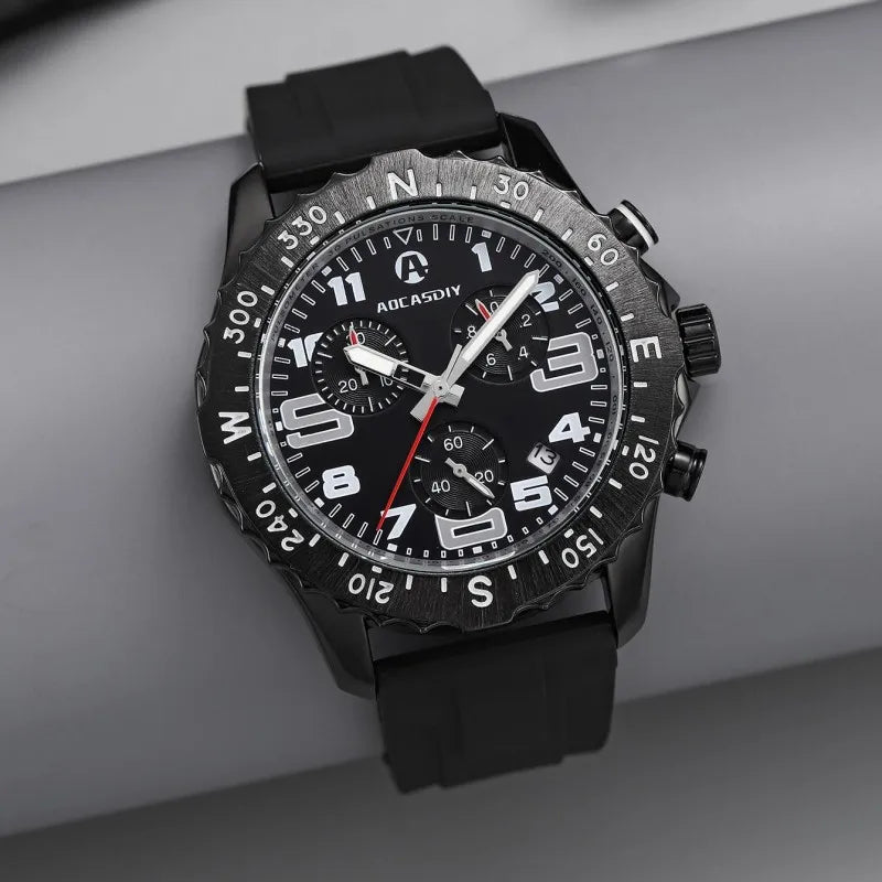 Watch for Men Quartz Wristwatches Casual ENDURANCE Watch Luxury Men Watch Waterproof Luminous Chronograph Watches reloj hombre