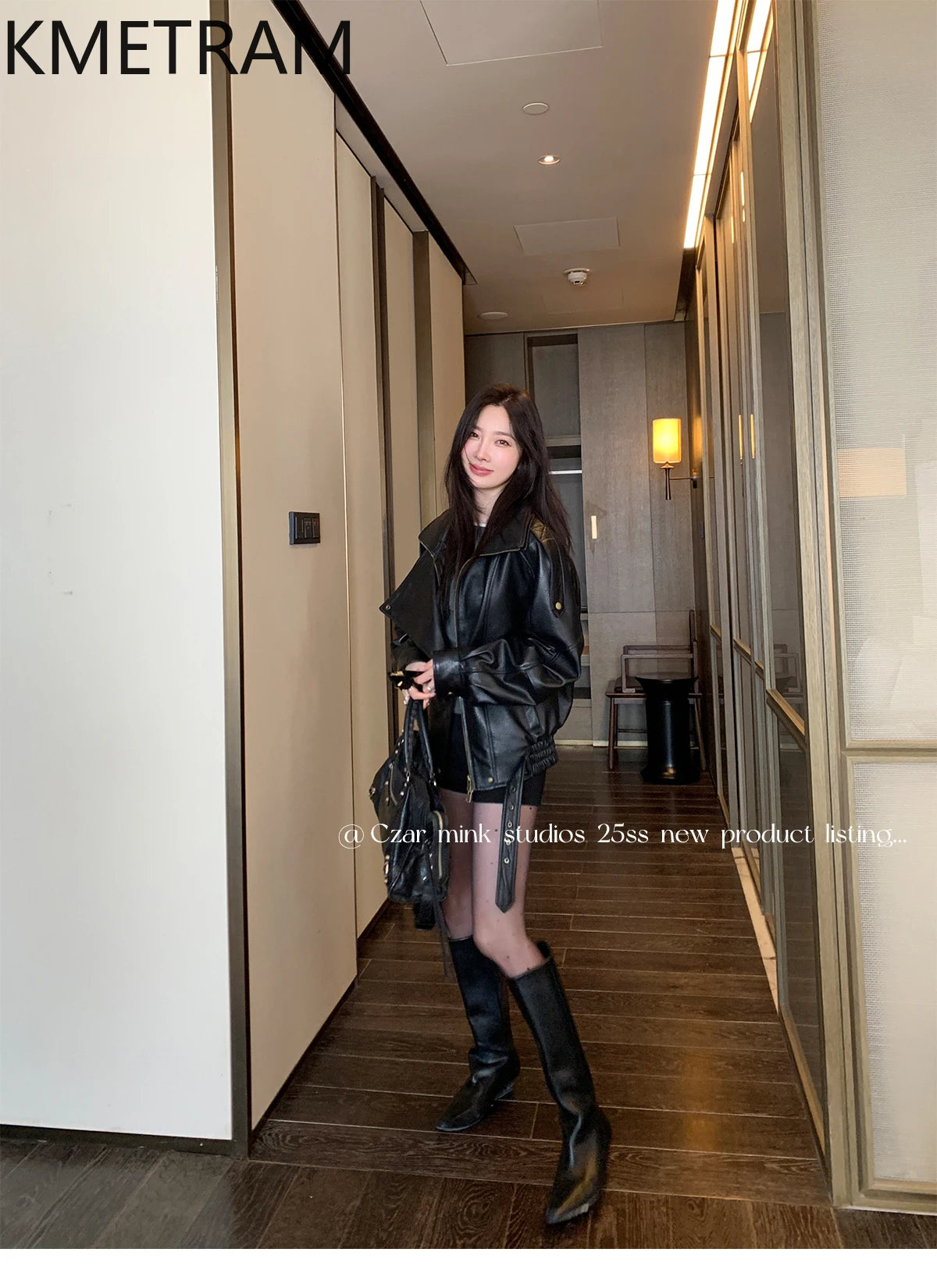100% Real Sheepskin Jacket Woman Brown Biker Genuine Leather Jackets High Quality Outerwears Fall Clothes 2025 Women дубленка