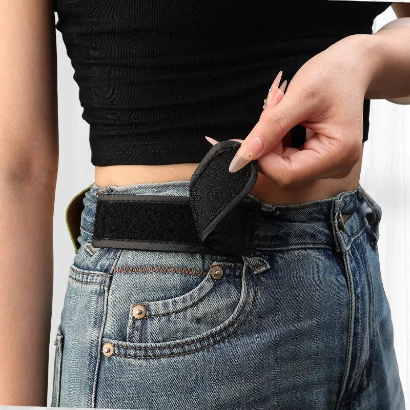 Men's Ultra-Soft Buckle Free Waist Belts Fashion Comfortable No Buckle Elastic Belts Stylish Unisex Jeans Loop Buckle-Free Belt