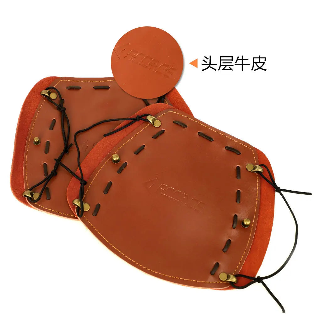 Archery Leather Protection Arm Guard,Safe Protect Sleeve,Adjustable Strap,Protective Gear,Accessories,Hunting,Shooting,Training