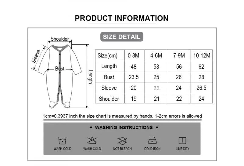 Cotton Baby Girl Clothes 3Pieces Cartoon New Born Baby Boy Clothes Sets Long Sleeve Autumn Footie Jumpsuits Zipper Spring Bebes