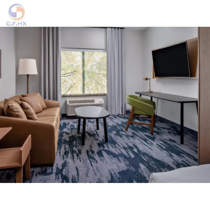 Fairfield Inn Marriott Wanmaple Fashion Hotel Furniture Modern Hotel Bedroom Set HPL Furniture