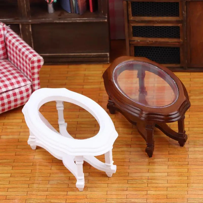 1/12 Dollhouse Furniture: Coffee Table Model; Stylish Decor for Miniature Living Room Scenes