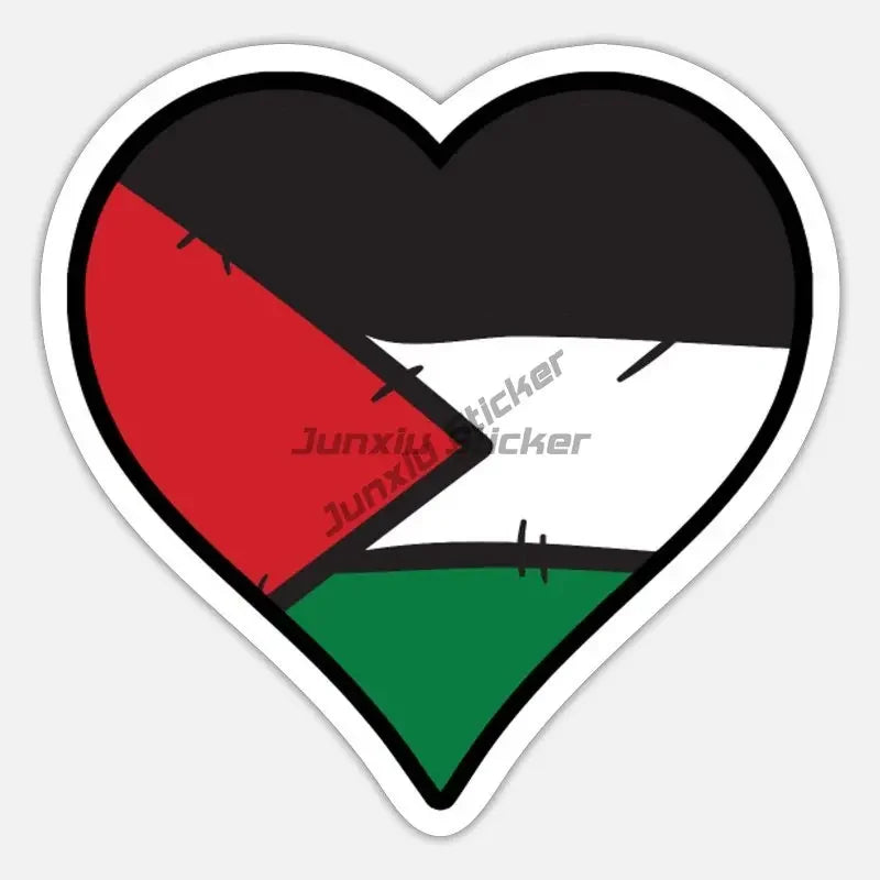 Palestine Flag Car Sticker Vinyl Self-adhesive Waterproof Sticker RV Camper Caravan Car Bicycle Helmet Decoration Accessories