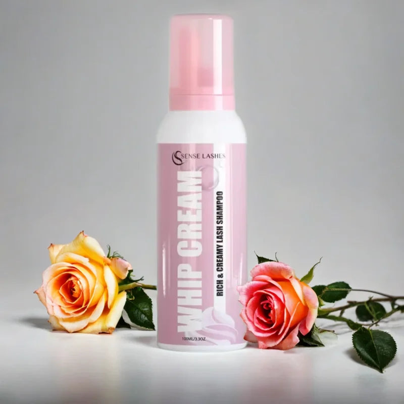 SENSE LASHES 100ml Whipped Cream Lash Shampoo for Makeup Tools & Accessories removedor de extensiones de pestañas Lash Cleanser