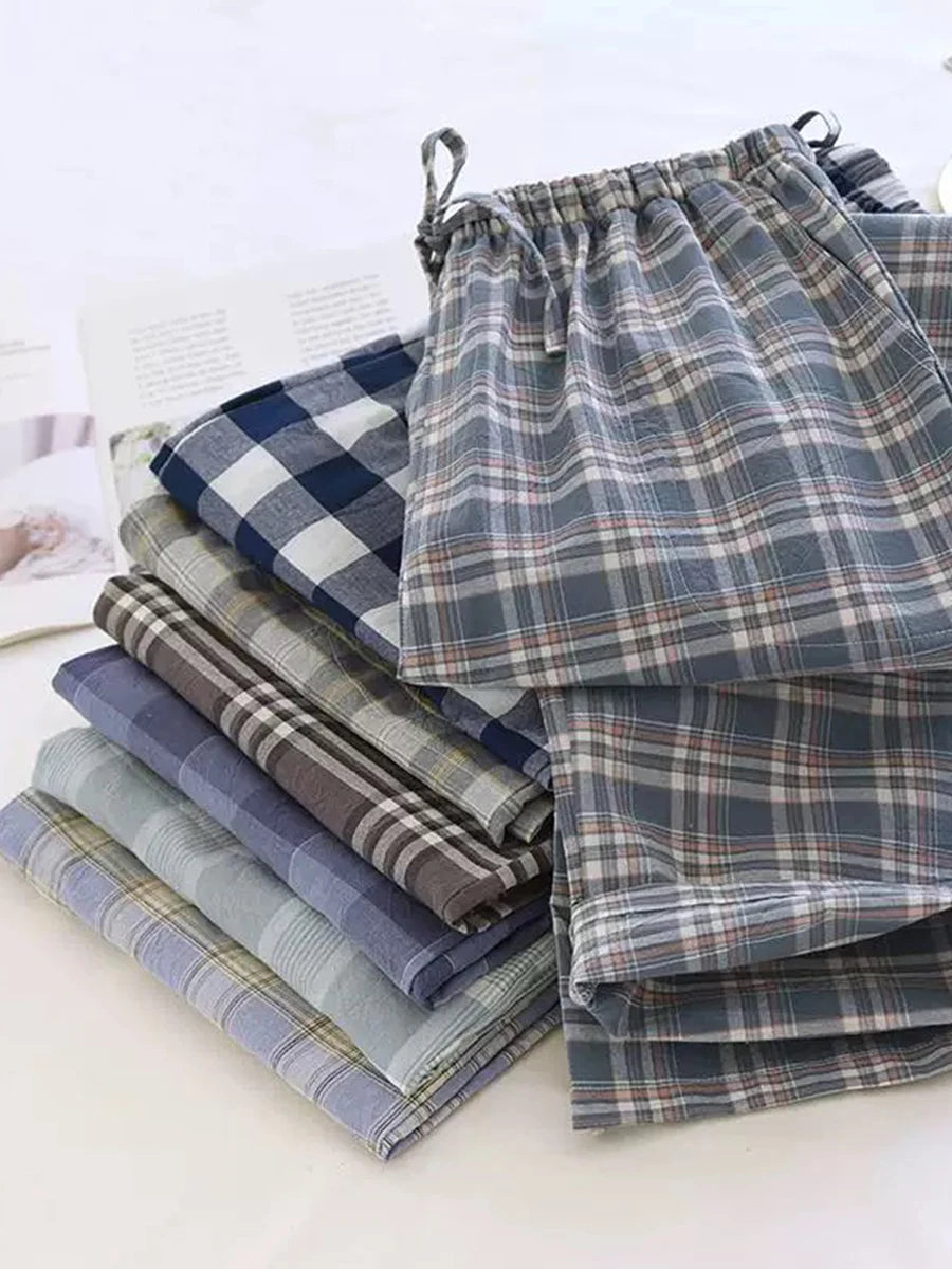 Pajama Pants Men's Spring and Autumn Loose Casual Trousers Home Pants Men's Home Pants Can Be Worn Outside