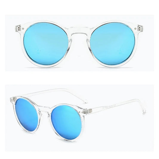 Polarized Sunglasses Soft Transparent Color Frame Clear Lens Sun Glasses Classic Vintage Mirror Lens Sunshades For Men&Women