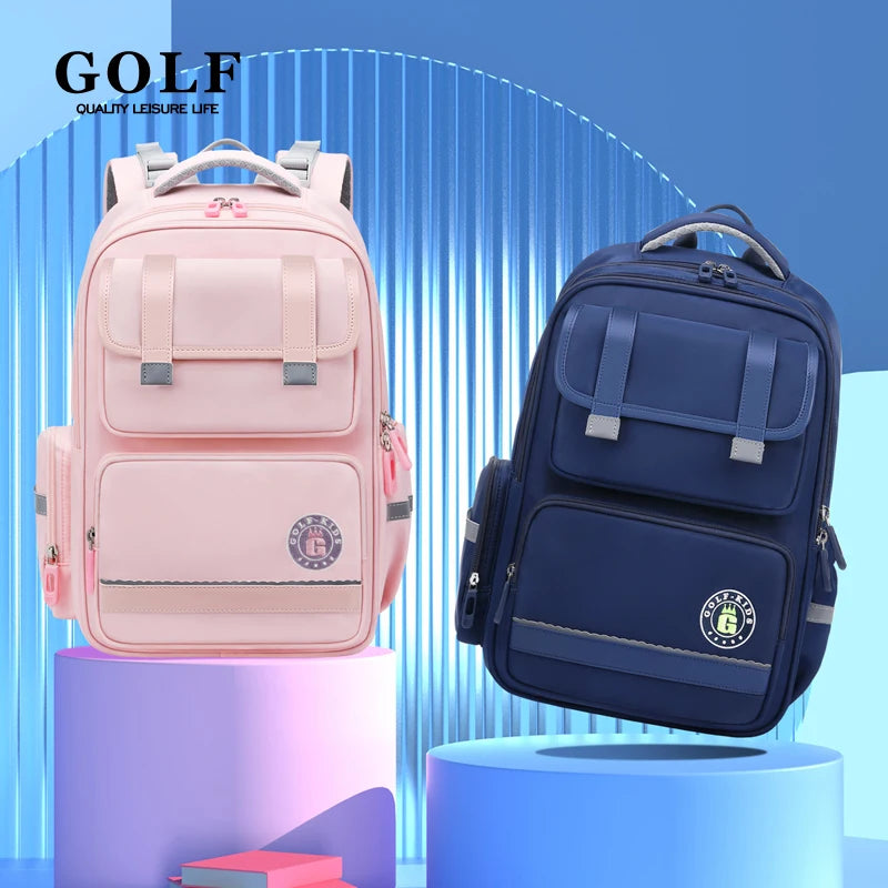 GOLF Primary School Bags for Girls Pink School Backpacks 9 to 10 Years Bookbags Kids Orthopedic Backpack Grade 1 to 4 Boys 2025