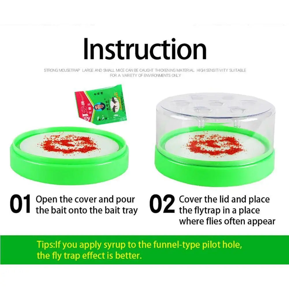 Light Fly Trap Home Pest Control Electric Bug Zapper UV Light Rotating Fly Catcher For Restaurant Kitchen Indoor Outdoor Safe