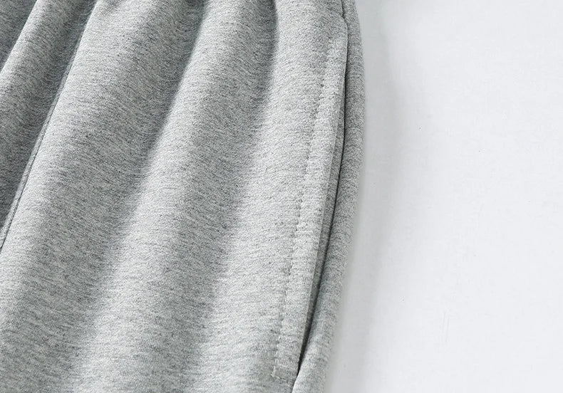Men Big Tall Sweatpants Extra Long Length Sports Jogger Male Winter Fleece Sweat Pants Black Cotton Stretch Elastic Waist  120cm