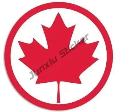 Fashion Canada Decals Canada Round Maple Leaf Decal Canadian Oval Flag Decal Quebec Canada Flag Sticker Premium Quality Stickers