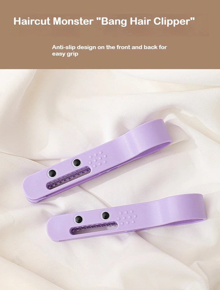 Hair Bangs Cutting Trimmer Razor Blade Comb Home Hairdresser Makeup Tools For Thinning Bangs Long Beauty Hair Cut Accessories