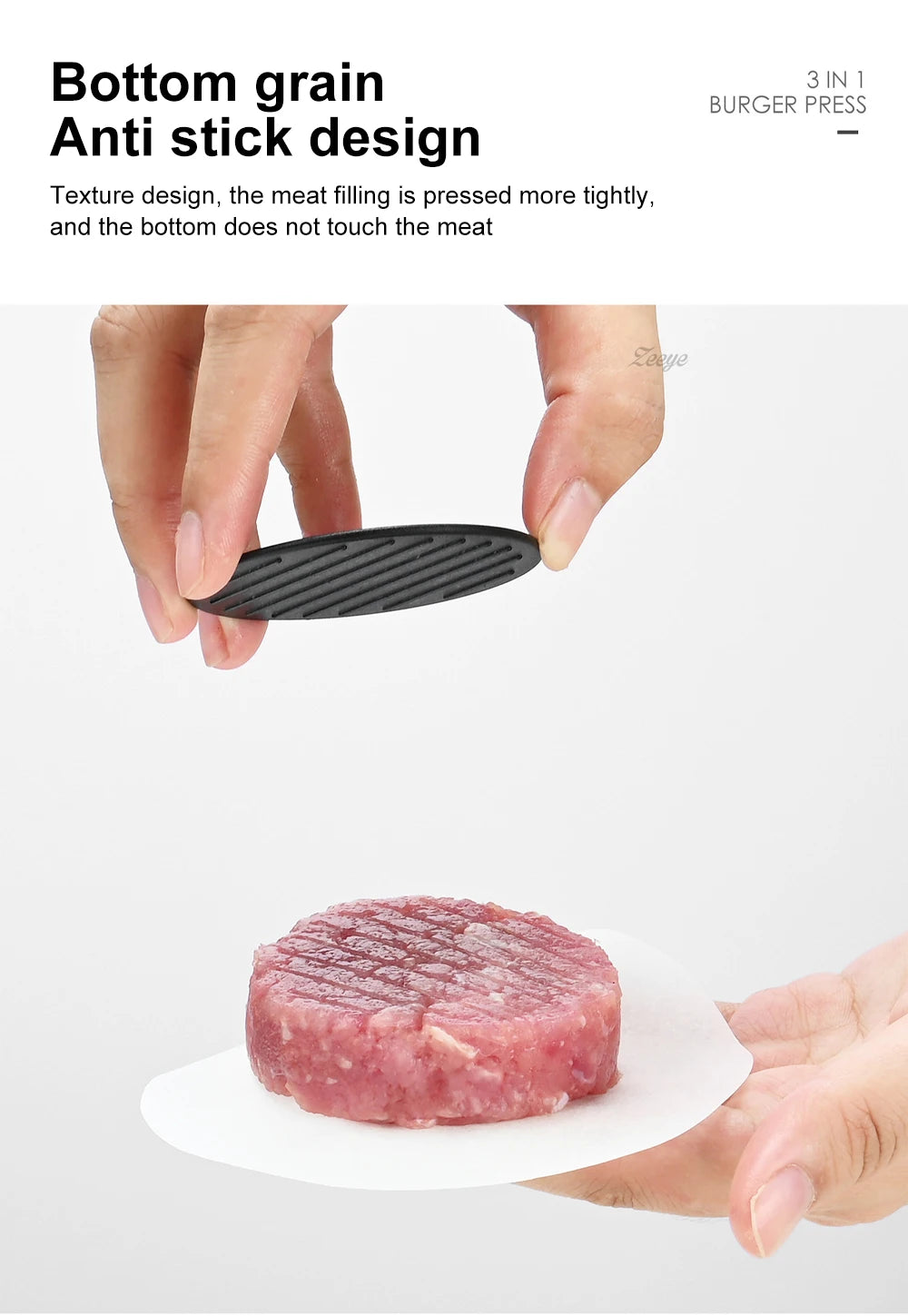 Manual Hamburger Meat Press Maker Rice Ball Mold Round Beef Grill Burger Press Patty Meatballs Maker Device Kitchen Accessories