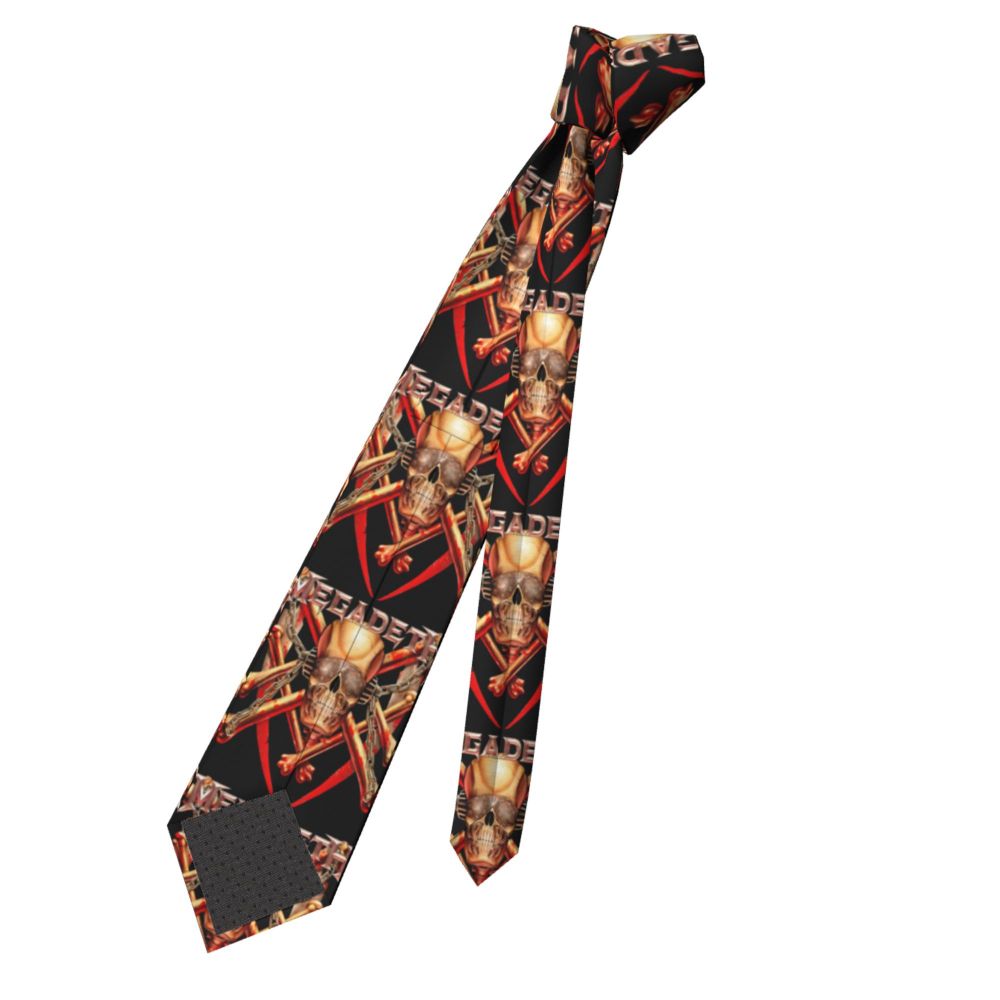 Slipknots Neckties Men's Customized Silk Heavy Metal Rock Music Gift Neck Tie for Office