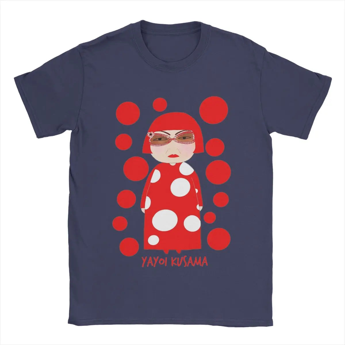 Men's Yayoi Kusama T Shirt Cotton Clothing Unique Short Sleeve Crew Neck Tees New Arrival T-Shirt