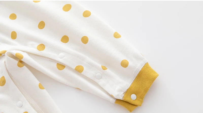 Baby One-piece Clothes Long-sleeved Cotton Newborn Pajamas Rompers Baby Air-conditioned Clothes Spring and Autumn