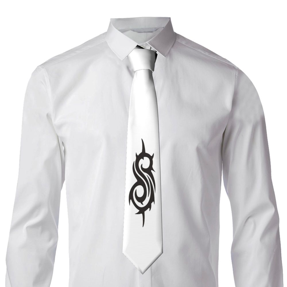 Slipknots Neckties Men's Customized Silk Heavy Metal Rock Music Gift Neck Tie for Office
