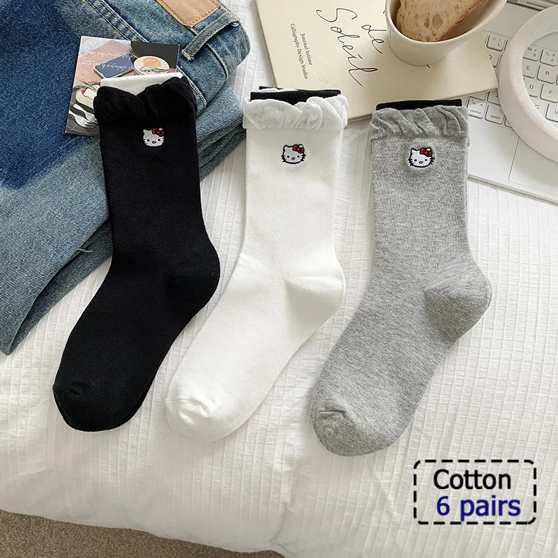 3/5/6 Pairs  Cotton Outdoor Sports Socks, Sweat Absorbing and Odor Resistant Cotton Running Basketball Socks, Trendy Socks