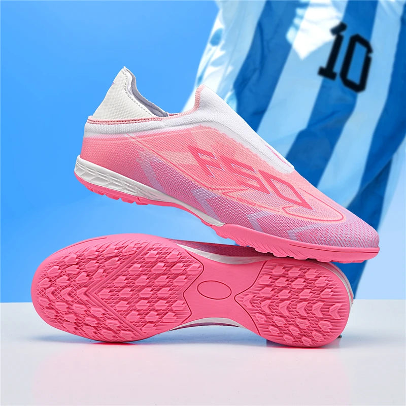 New Men Football Boots Sports Shoes Soccer Shoes High-quality Ultralight High Ankle Breathable Futsal Non-Slip Outdoor Match