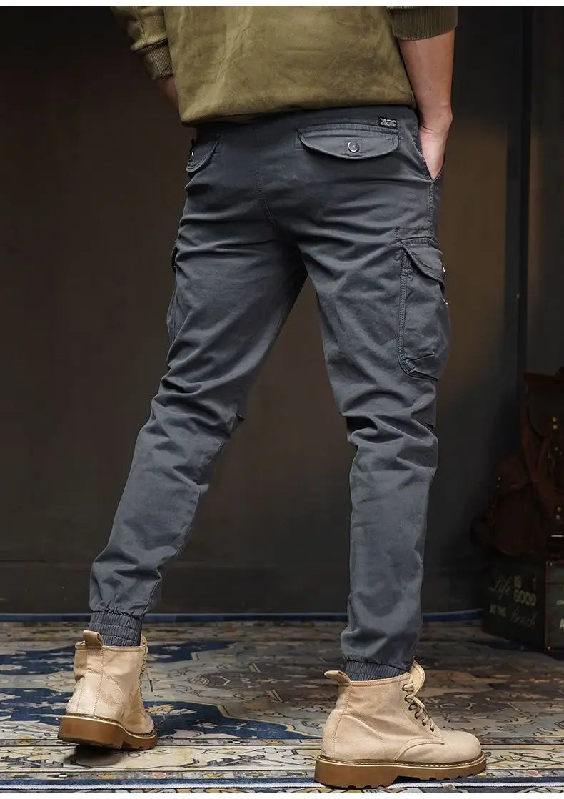 Spring and Autumn Small-footed Work Pants Men's Casual New Outdoor Trendy Brand European American Outdoor Function