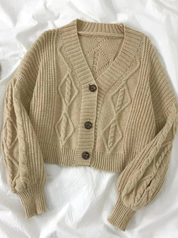 Vintage Preppy Suit Girl Knitted Vest Cardigan Doll Collar Long-sleeved Shirt Pleated Plaid Skirt single piece Spring Autumn