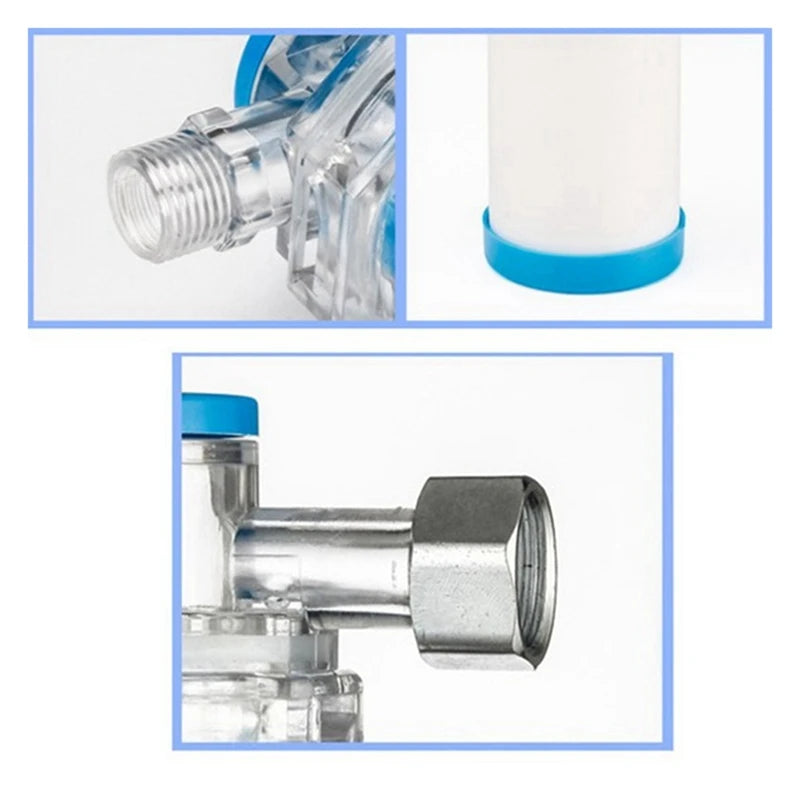 Washing Machine Water Heater Shower Shower Water Filter Front Tap Water Purifier Filter Easy To Use Blue&White