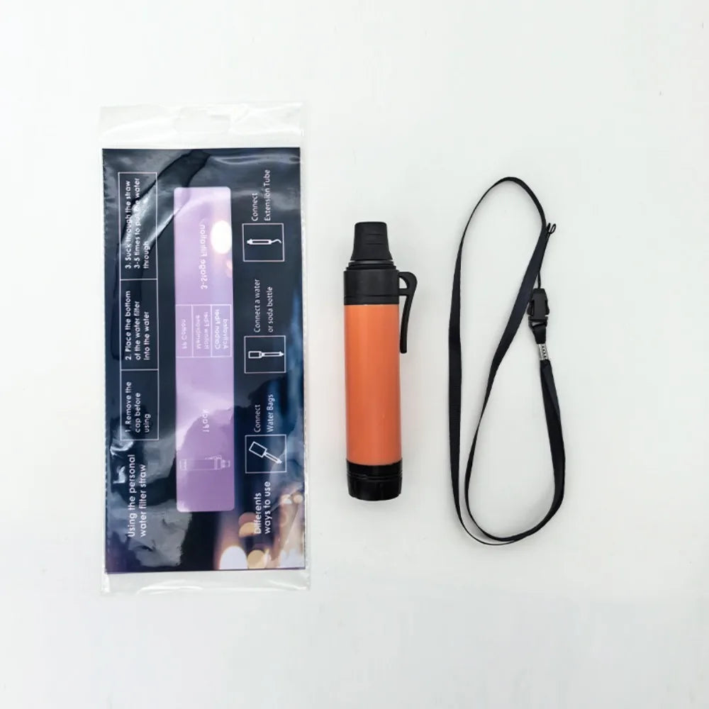 Mini Mini Water Filter Straw Purifier Direct Drinking Purification Water Filter Survival Straw Drinking Water Filtering Straw