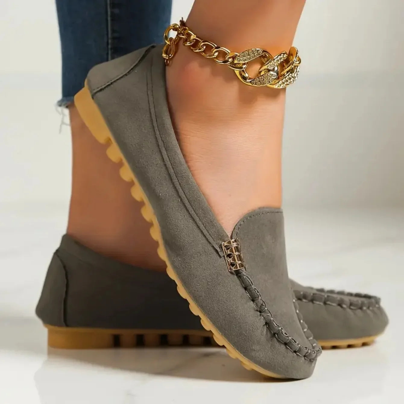Women Flats Spring Autumn Wear-resisting Loafers Casual Fashion Single Shoes Non-slip Soft Flat Sneakers Women Zapatos De Mujer
