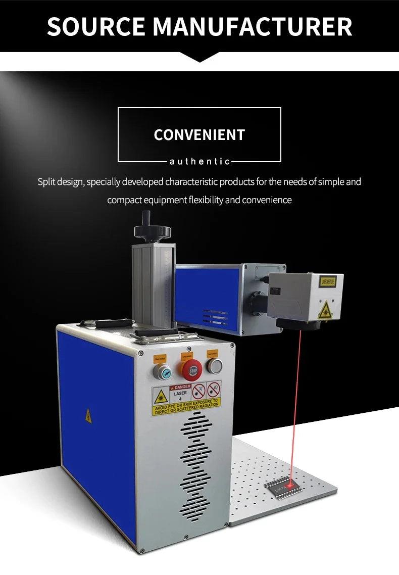 China Manufacturer Separate Type Co2 Lasermarking Machine 30w 50w Desktop Split Co2 Laser Marking Machine Price