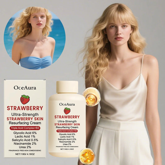 Winter Skincare Cream for Dry Flaky Skin Moisturizer with Strawberry Soothing Redness and Chapped Skin Care Barrier Protection