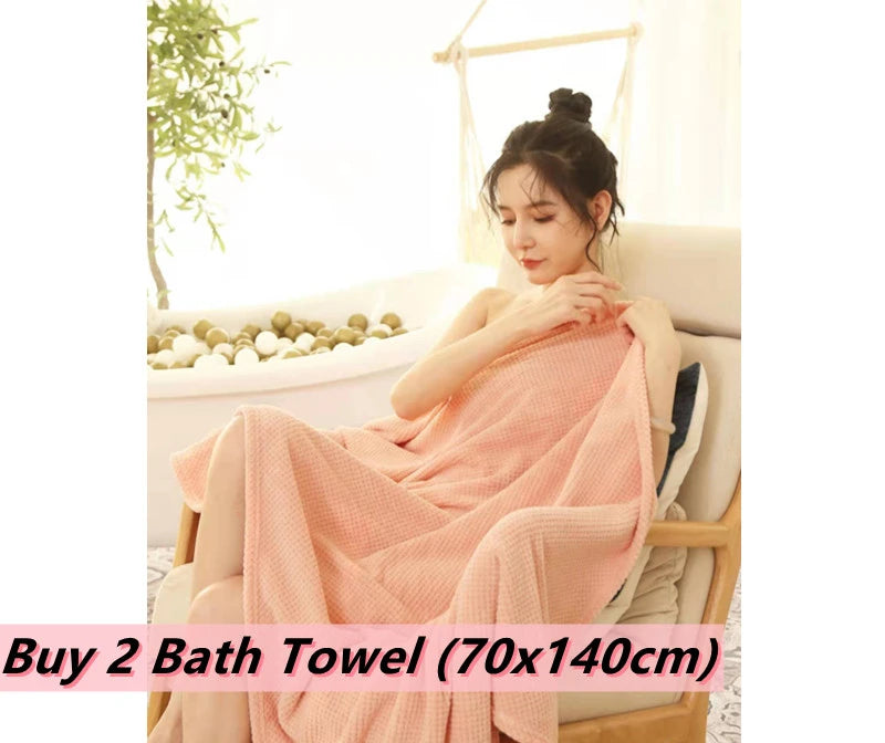 70x140cm Turkish Cotton Bath Towel Adult Soft Absorbent Towels Bathroom Sets Large Beach Towel Luxury Hotel Spa Towels For Home