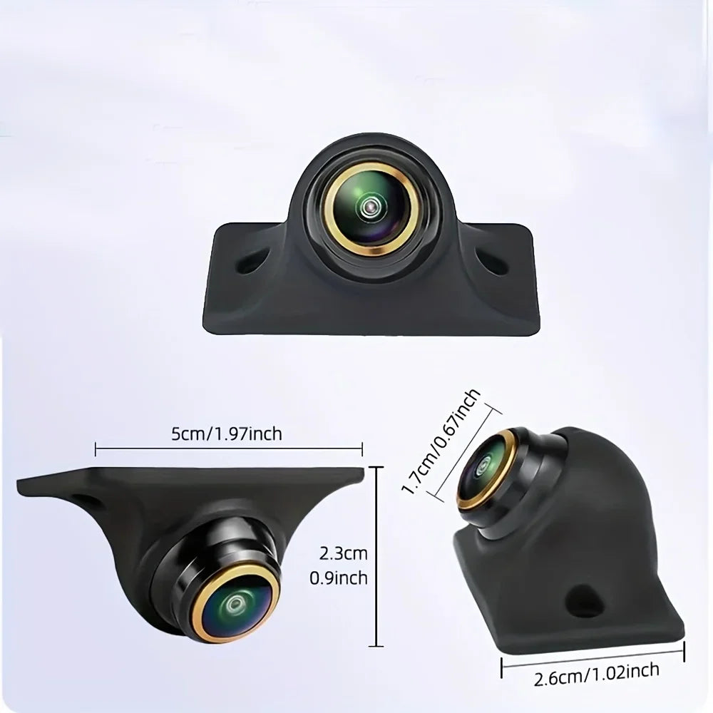 1080P AHD/CVBS Fisheye Camera - Front/Side/Rear View with Parking Lines & Night Vision