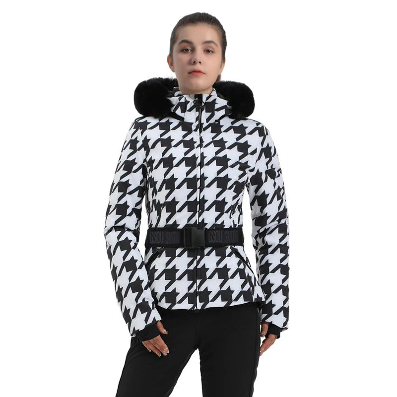 Ski Jackets 2025 Mountain Winter Hooded Woman Snowboard Clothes Outdoor Sports Skiing Overcoats Windproof Thermal Snow Tracksuit