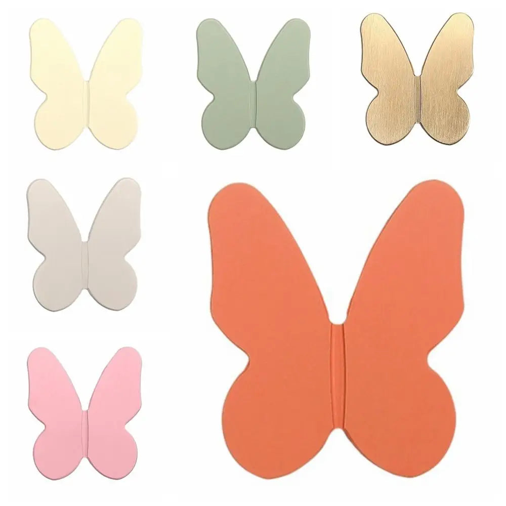 Furniture Hardware Butterfly Shape Door Pulls Wardrobe Pulls Single Hole Drawer Knobs Cabinet Drawer Zinc Alloy