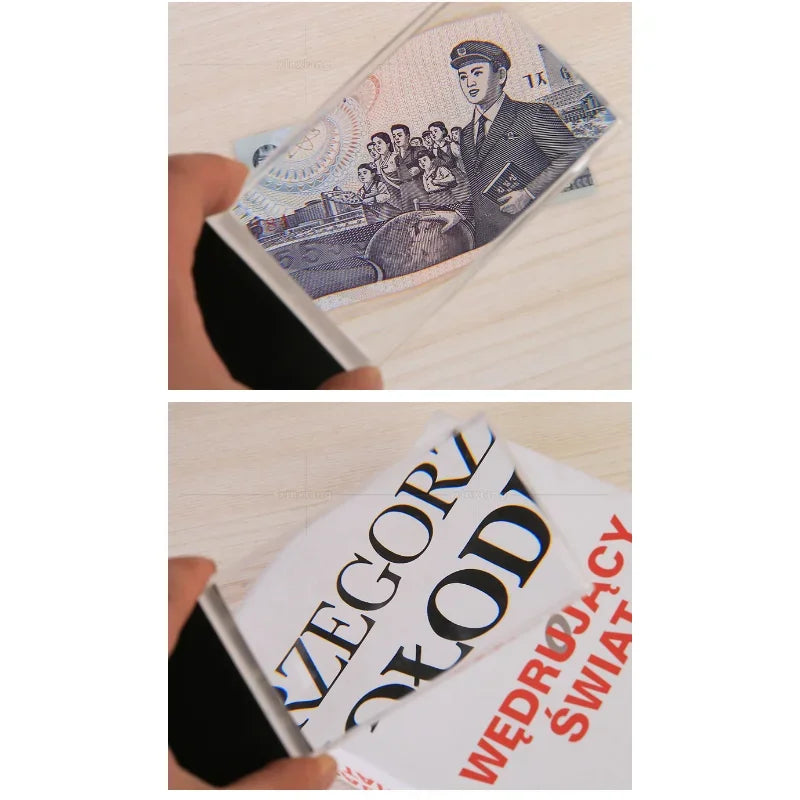 Rectangular Magnifying Glass with Light Magnifier 2X Magnifying Reading for Low for VISION Books Seniors Pages Drop Shipping