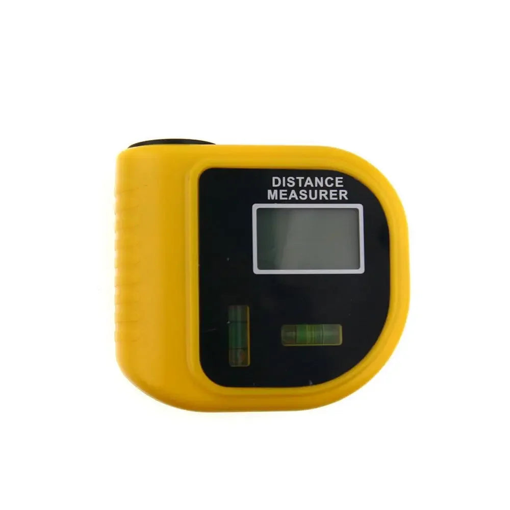 Mini Ultrasonic Digital Tape Measure Laser Range Finder Distance Meter & Laser Pointer Rangefinder Level Tool 18M