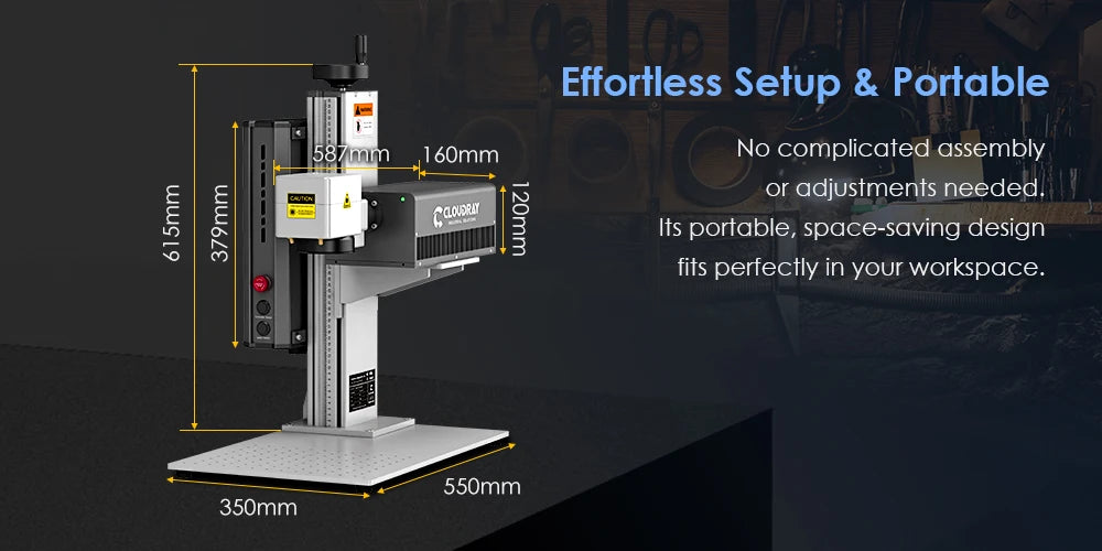 Cloudray UV Laser Marking Machine 5W Marking Plastic Glass Wood Fabric Jewelry Gold Silver for DIY Engrave Laser Machine
