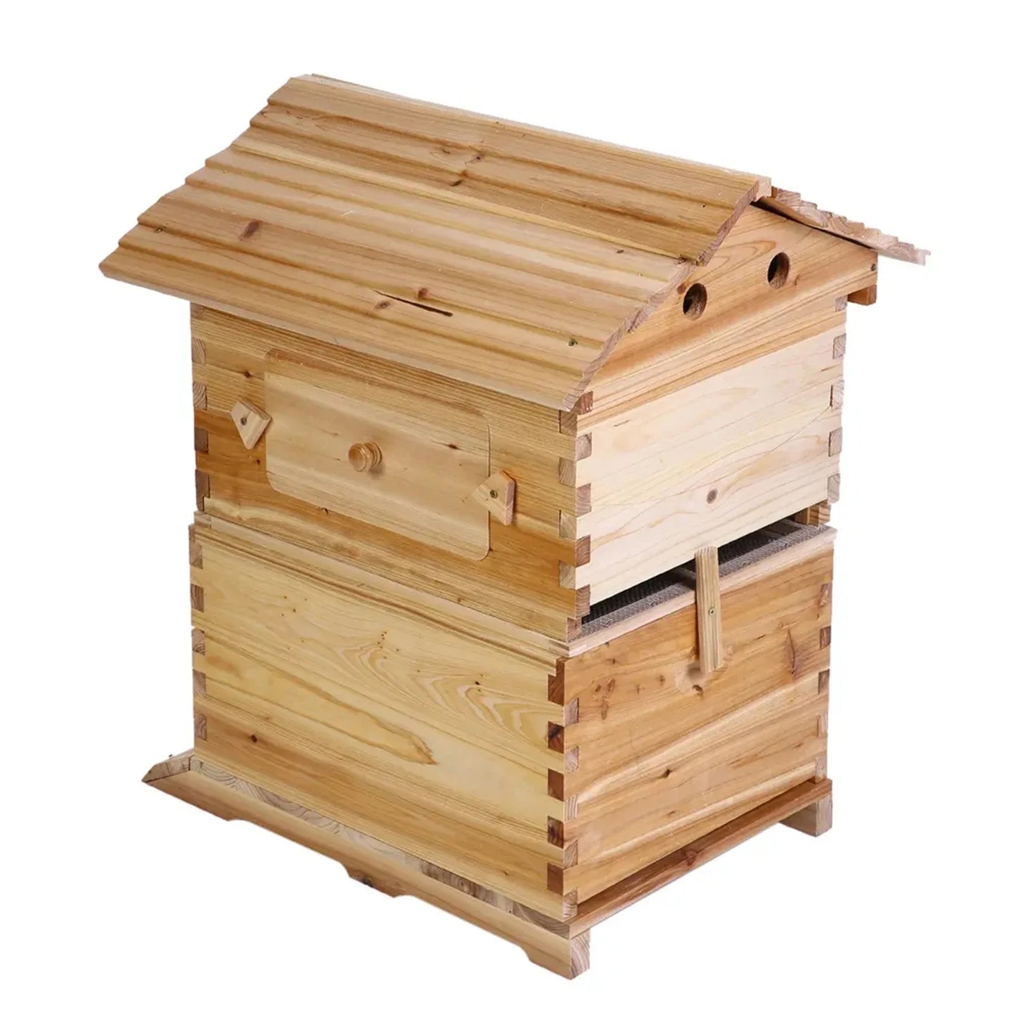 Automatic Wooden Bee Hive House with 7 Nest Wooden Bees Box Beekeeping Equipment Beekeeper Tool for Bee Hive Supply 66x43x26cm