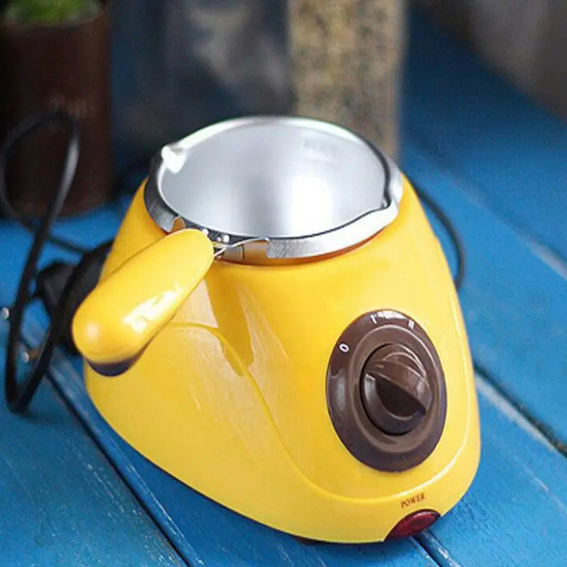 EU plug Chocolate Melting Machine Electric Heating Candy Cheese Pot Baking DIY Cookies Fondue Pot Handmade Soap Melting Furnace